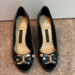 Dana Bachman black heels.